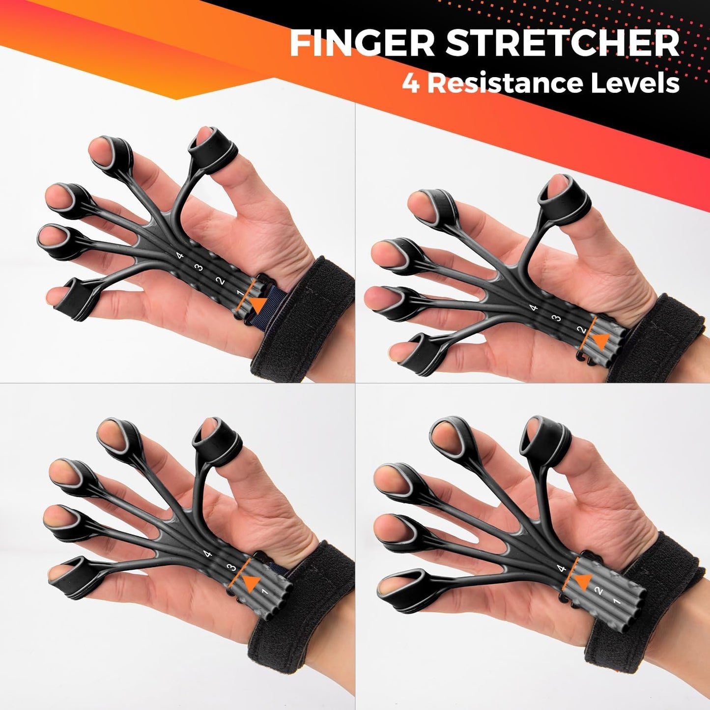 Grip Strength Trainer Kit (5 Pack) with Hand Grip Strengthener Electronic Counting, Forearm Strengthener, Finger Exerciser, Stress Relief Ball, and Forearm Workout Ring for Hand Therapy Forearm Strength Training