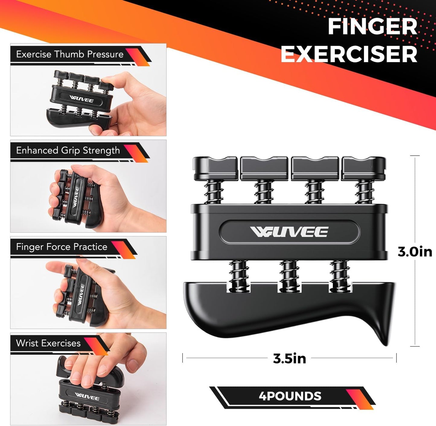 Grip Strength Trainer Kit (5 Pack) with Hand Grip Strengthener Electronic Counting, Forearm Strengthener, Finger Exerciser, Stress Relief Ball, and Forearm Workout Ring for Hand Therapy Forearm Strength Training