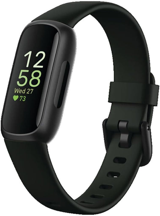 Inspire 3 Health &-Fitness-Tracker with Stress Management, Workout Intensity, Sleep Tracking, 24/7 Heart Rate and More, Midnight Zen/Black One Size (S & L Bands Included)